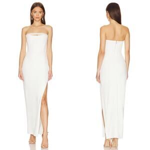 Nookie‎ Nouveau Beaded Strapless Gown in White Size XS